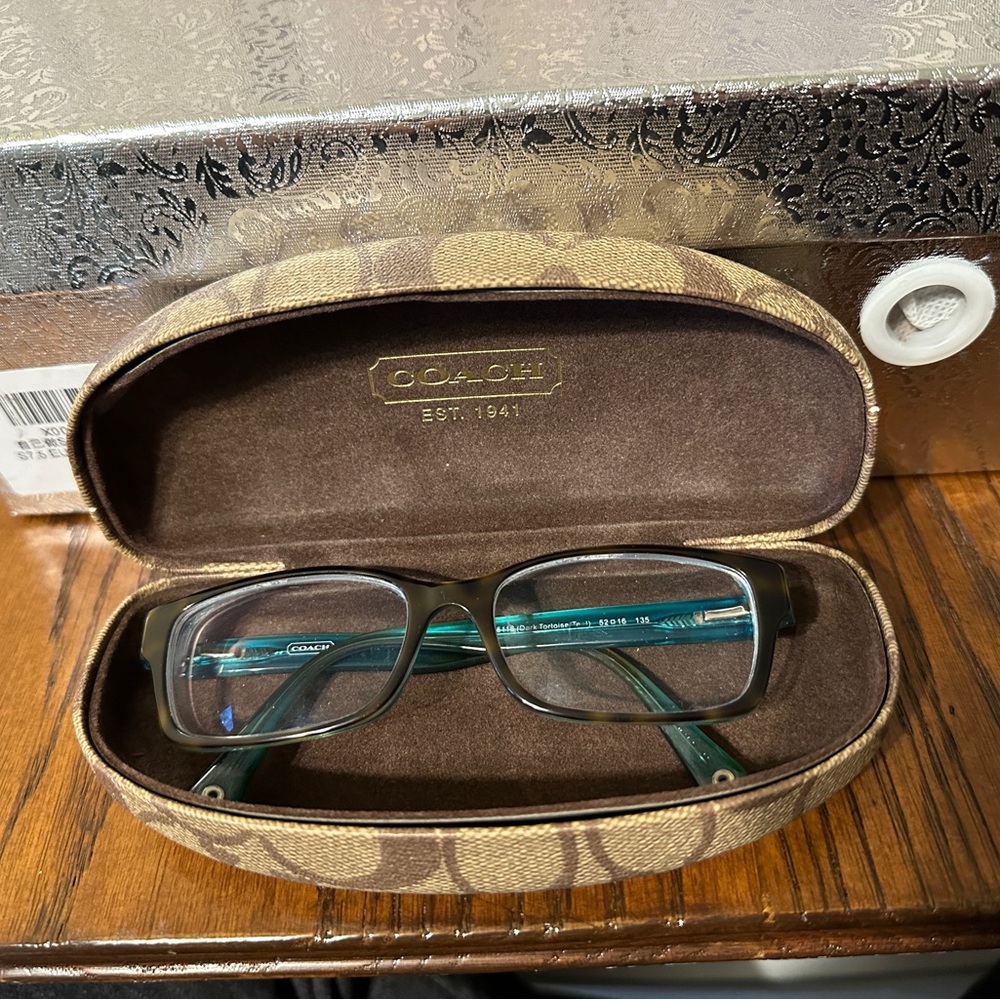 Coach Black and Blue Glasses